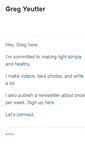 Mobile Screenshot of gregyeutter.com